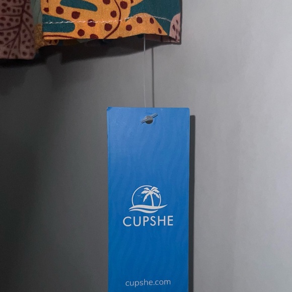 Tropical Leaf Print Dress - Picture 3 of 5